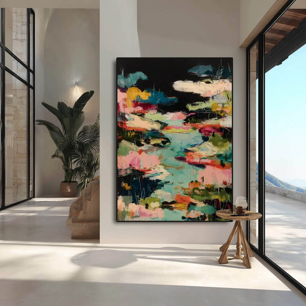 The Gravity of Colors - Modern Impressionist Impasto Wall Art