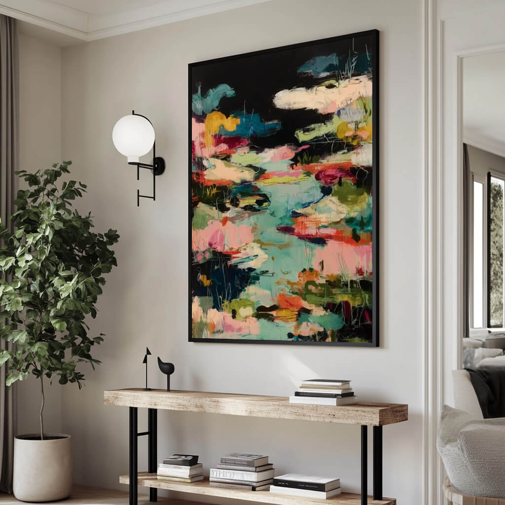 The Gravity of Colors - Modern Impressionist Impasto Wall Art