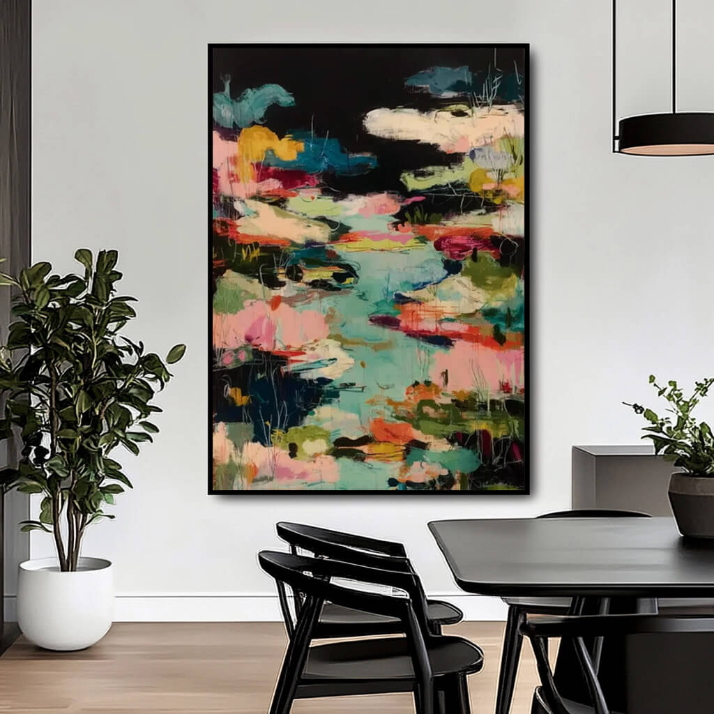 The Gravity of Colors - Modern Impressionist Impasto Wall Art