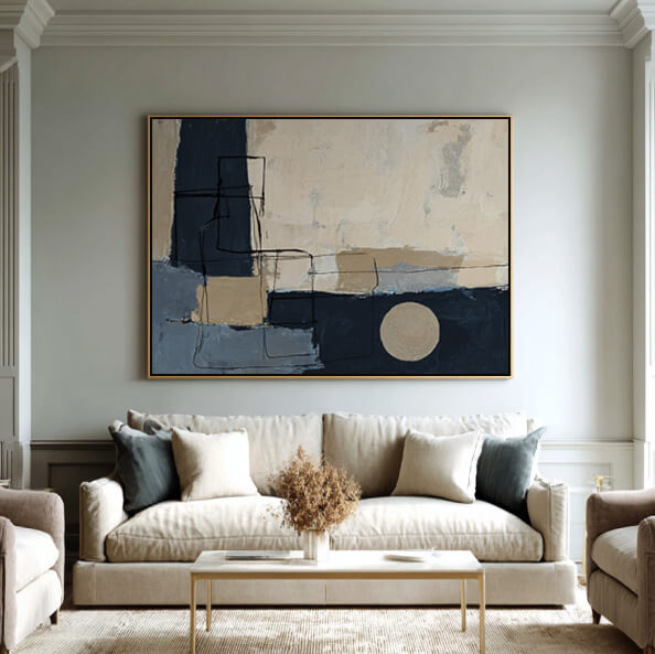 The Poetry of Structure - Large Modern Minimalist Abstract Wall Art