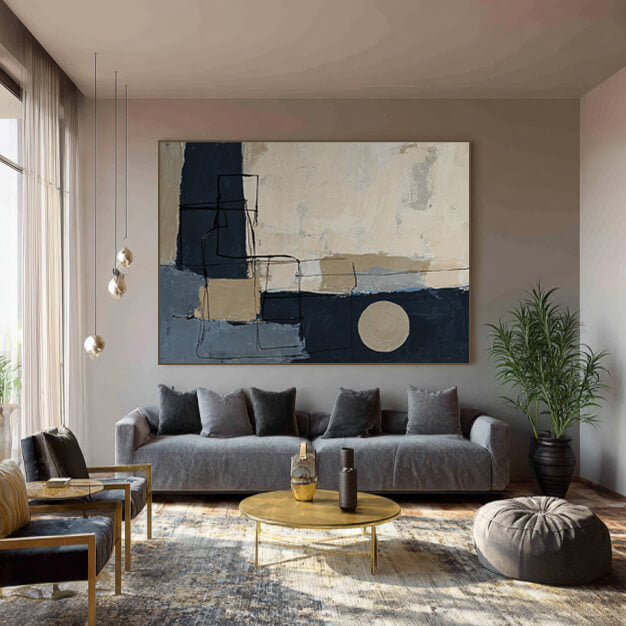 The Poetry of Structure - Large Modern Minimalist Abstract Wall Art