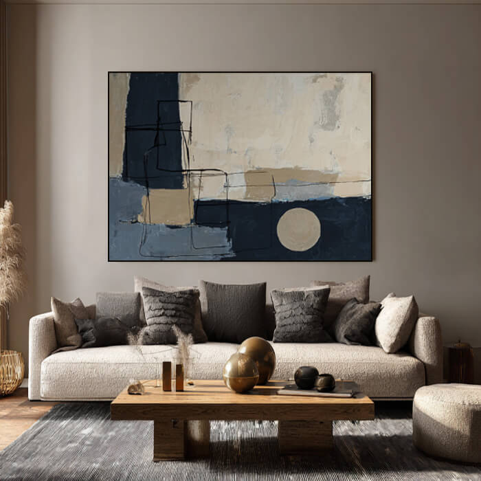 The Poetry of Structure - Large Modern Minimalist Abstract Wall Art