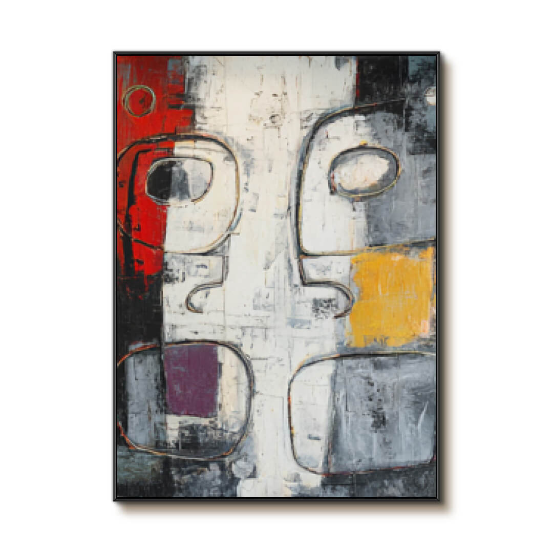 The Undefined Silhouette - Large Expressionist Abstract Portrait Wall Art