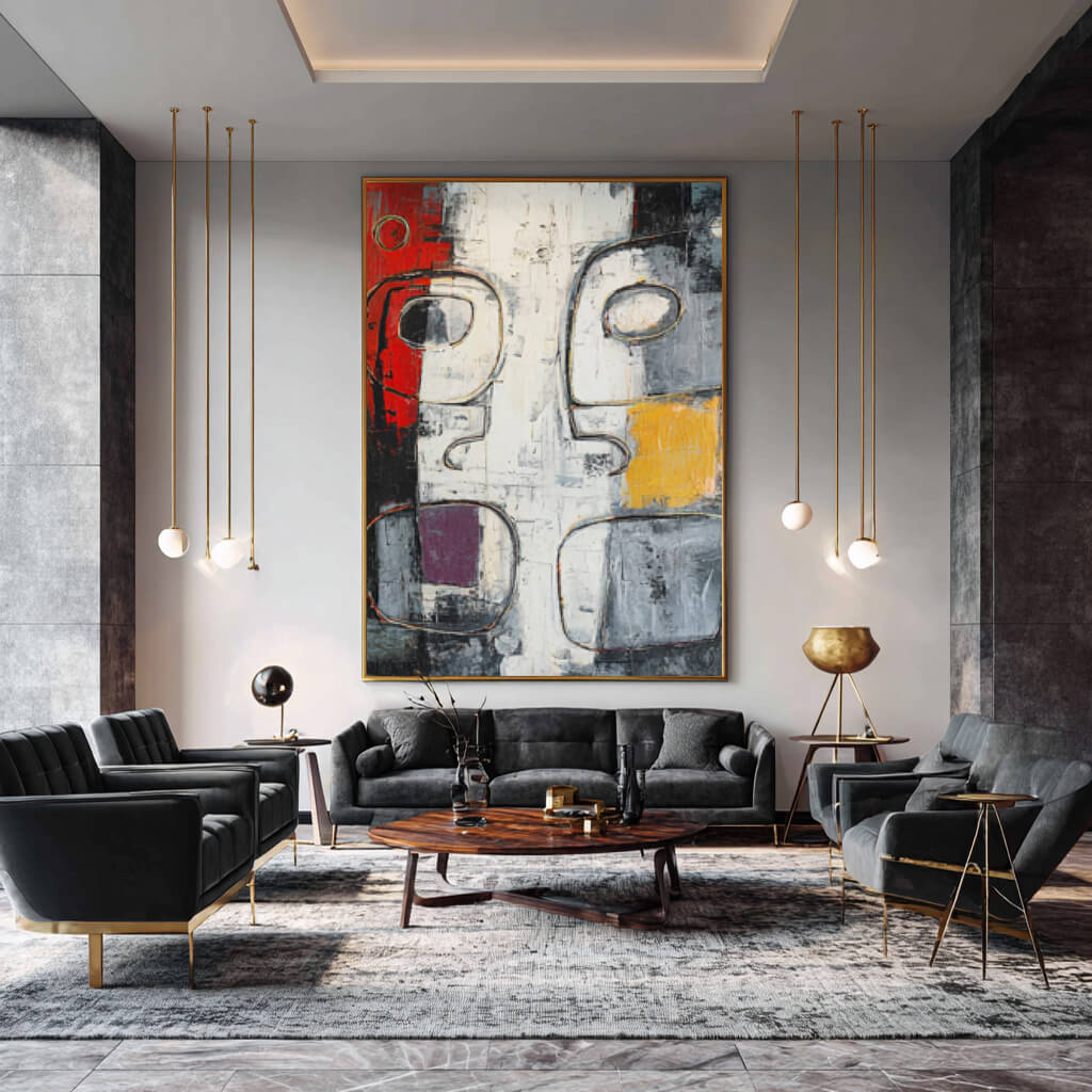 The Undefined Silhouette - Large Expressionist Abstract Portrait Wall Art