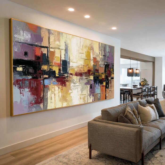 Urban Pulse I - Large Modern Abstract Wall Art