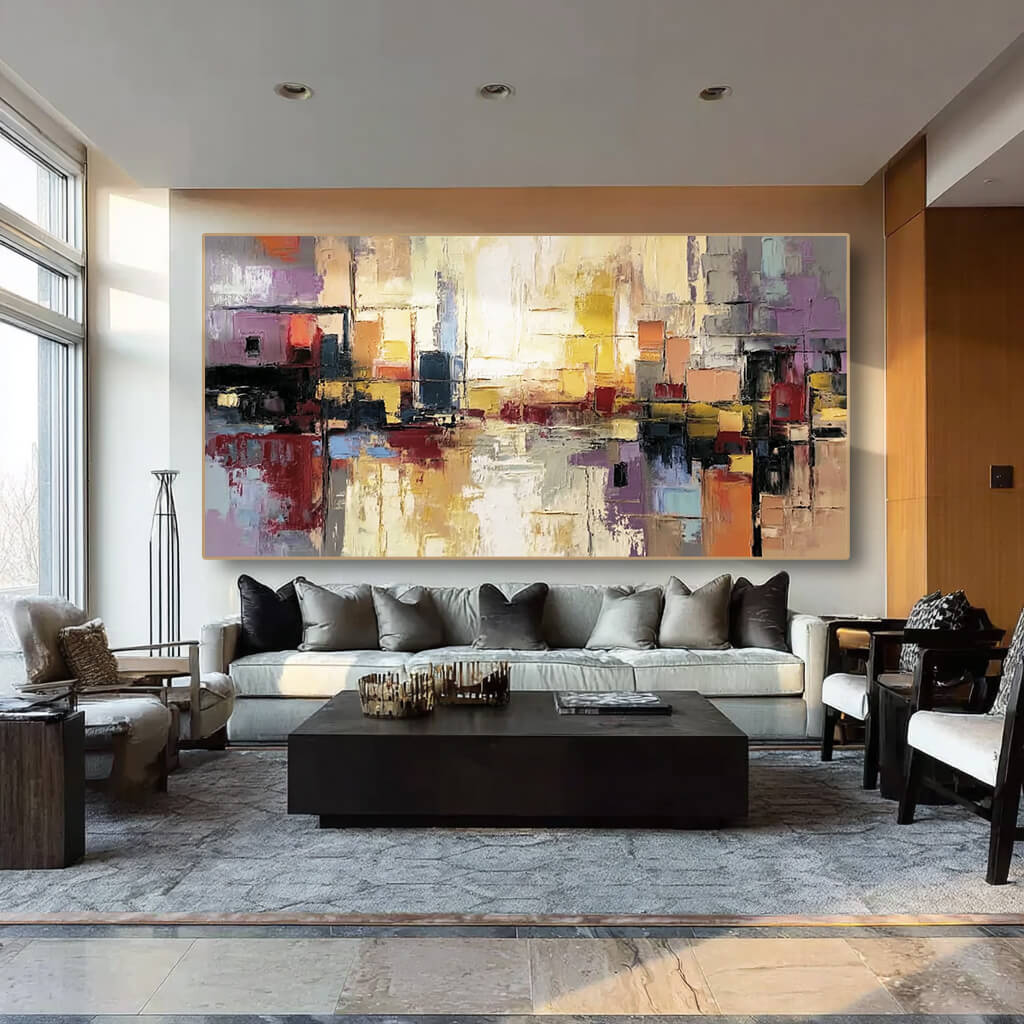 Urban Pulse I - Large Modern Abstract Wall Art