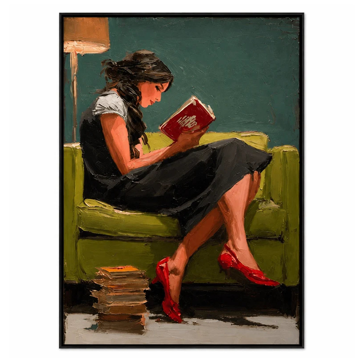 Impressionist Art | Evening Book Glow
