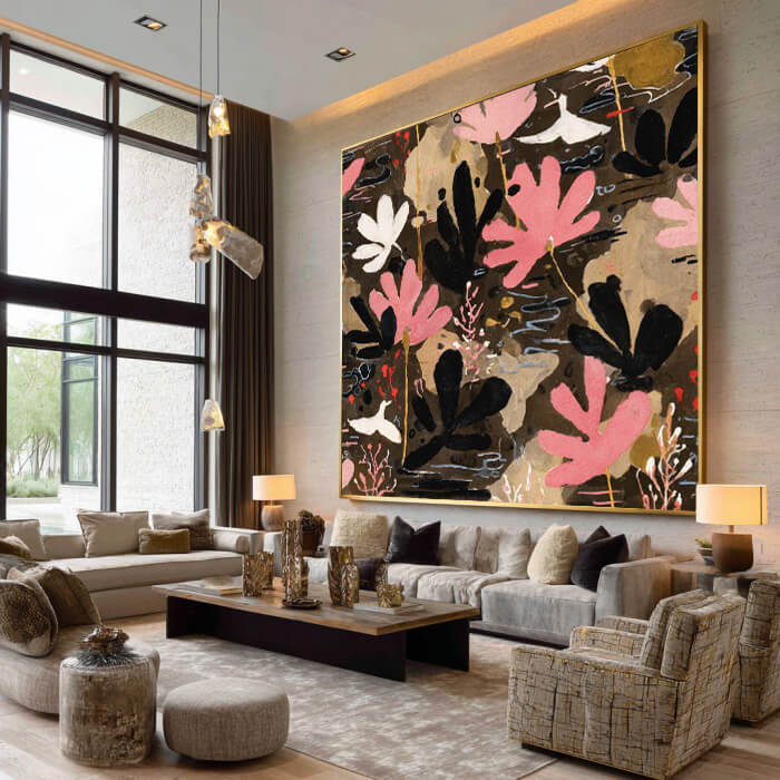 Whispers of Flora - Modern Abstract Botanical Wall Art