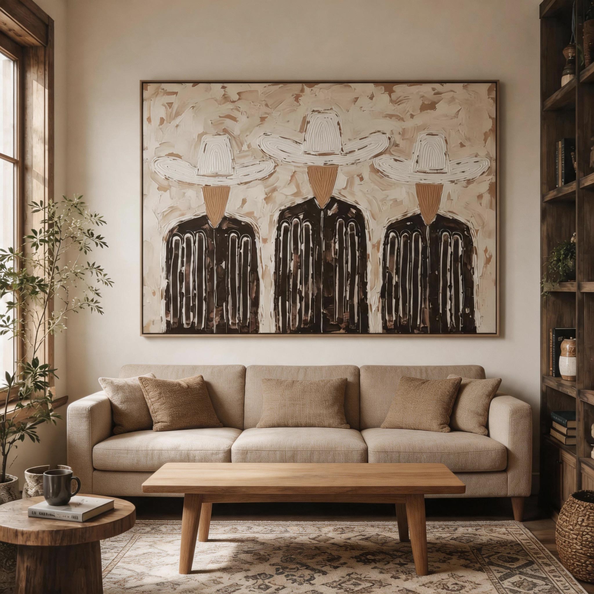 Three Riders | Vintage Americana Art