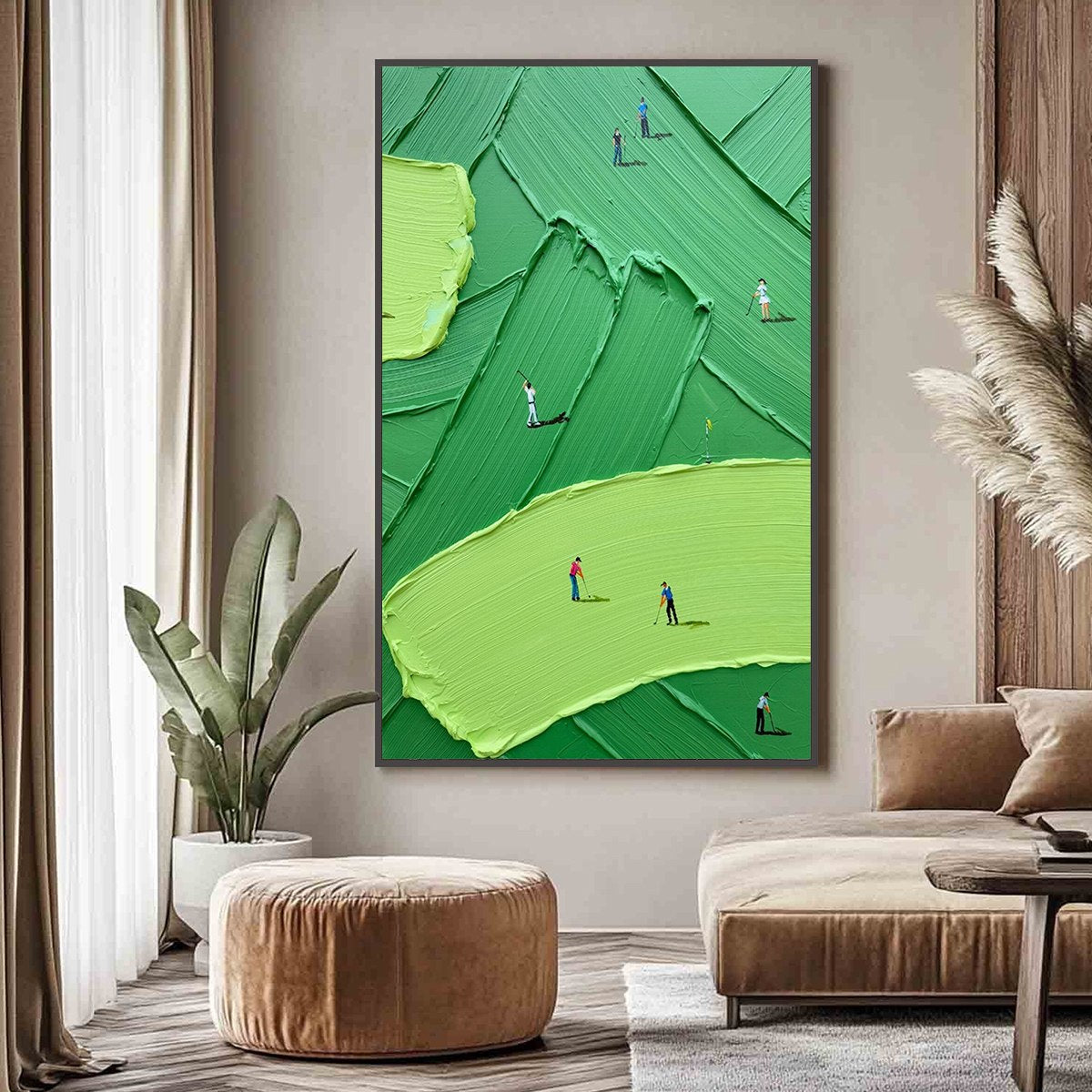 Textured Impasto | Emerald Fairway