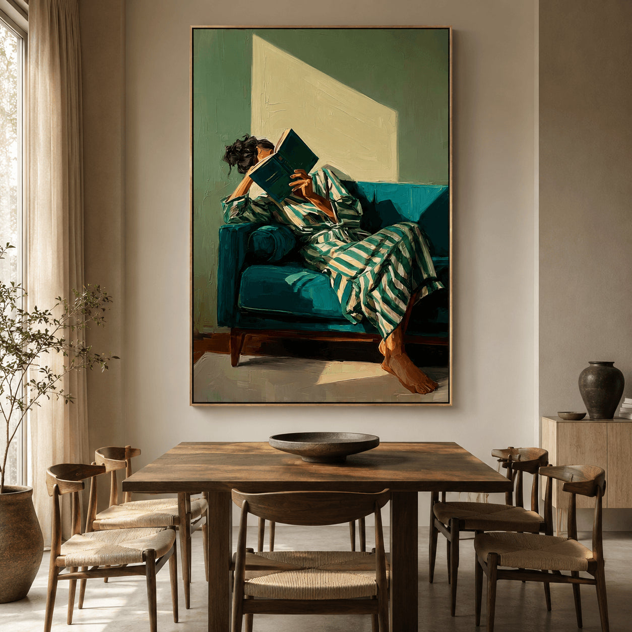 Impressionist Art | Sunlit Book Retreat