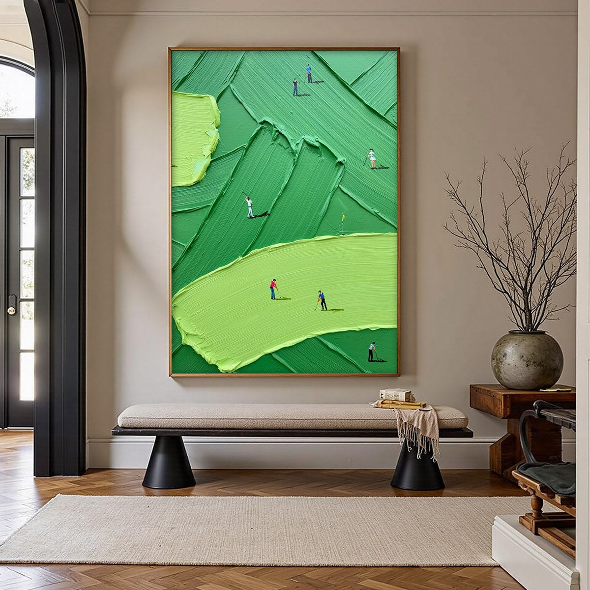 Textured Impasto | Emerald Fairway