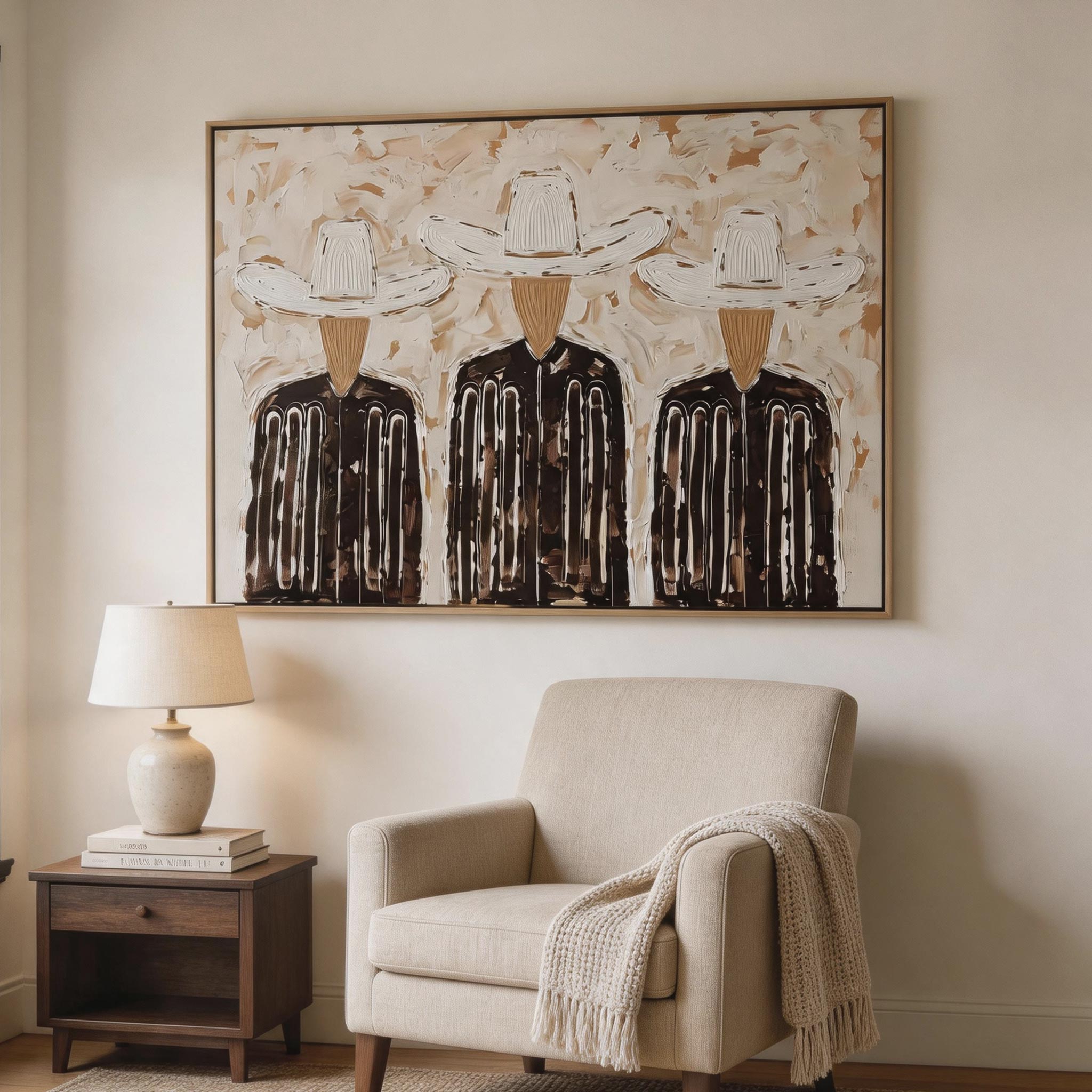 Three Riders | Vintage Americana Art