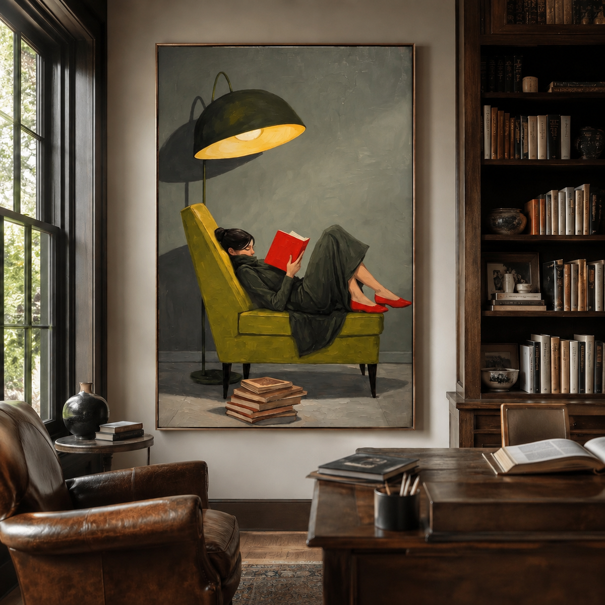 Impressionist Art | Lounging Reader Wall Art