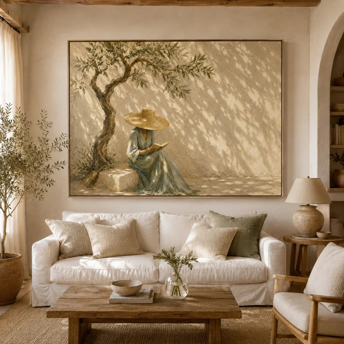 IMPRESSIONIST ART | Woman Under Olive Tree