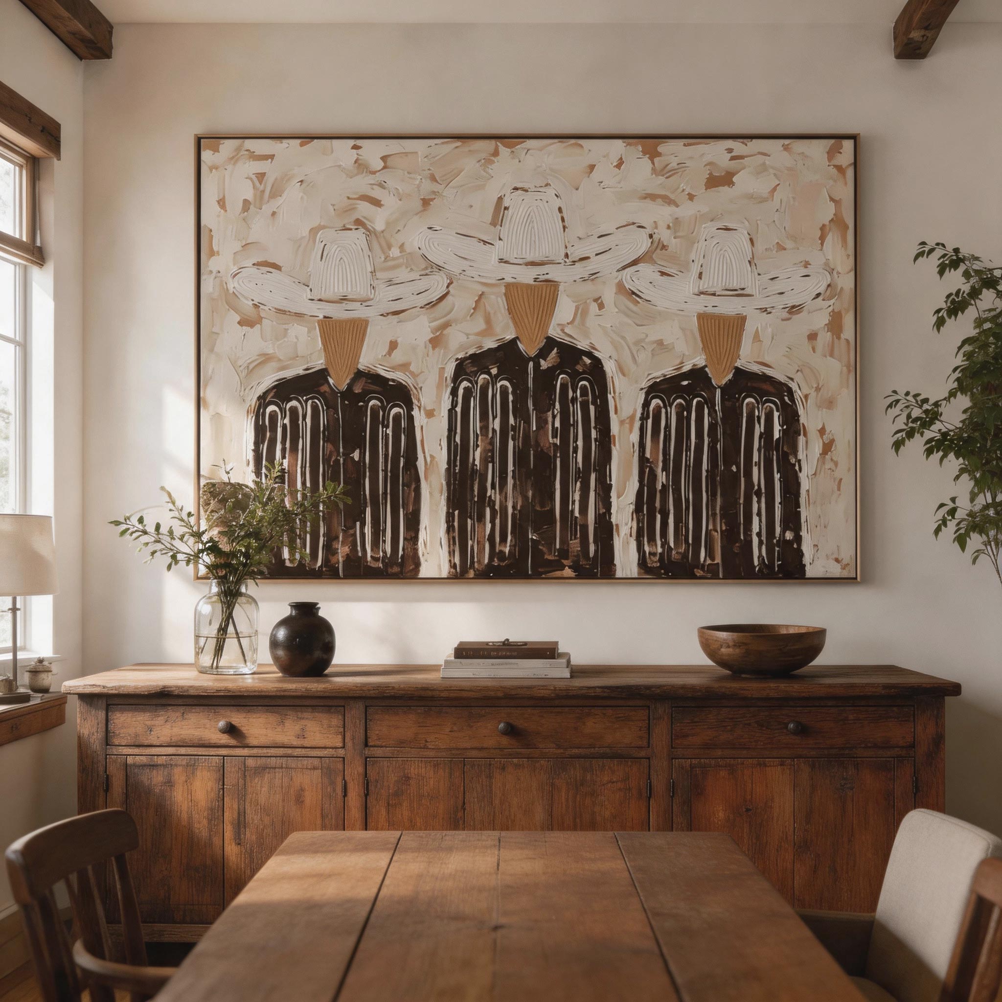 Three Riders | Vintage Americana Art