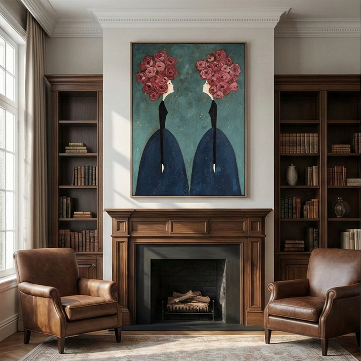 Surrealism Art | Sisters in Bloom