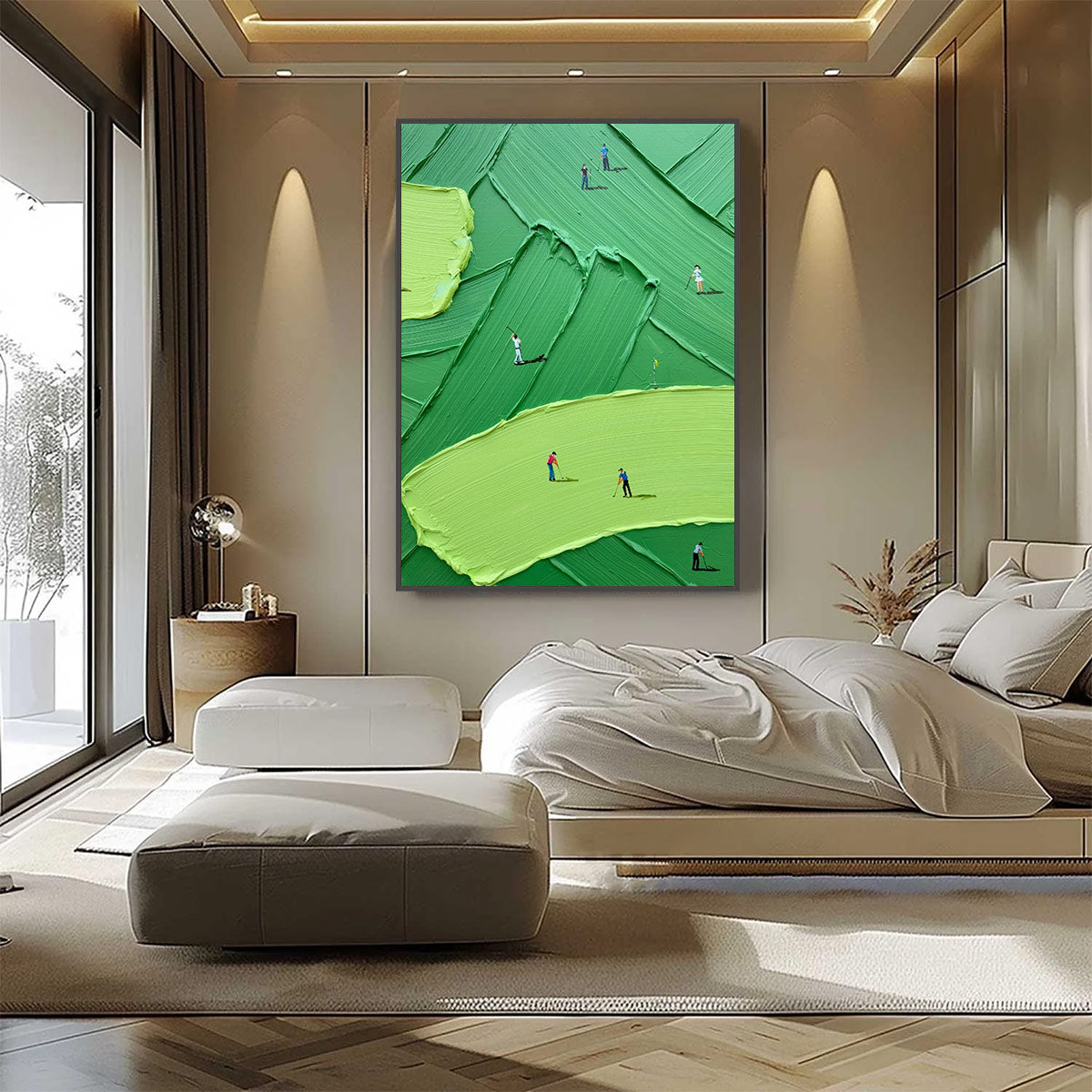 Textured Impasto | Emerald Fairway