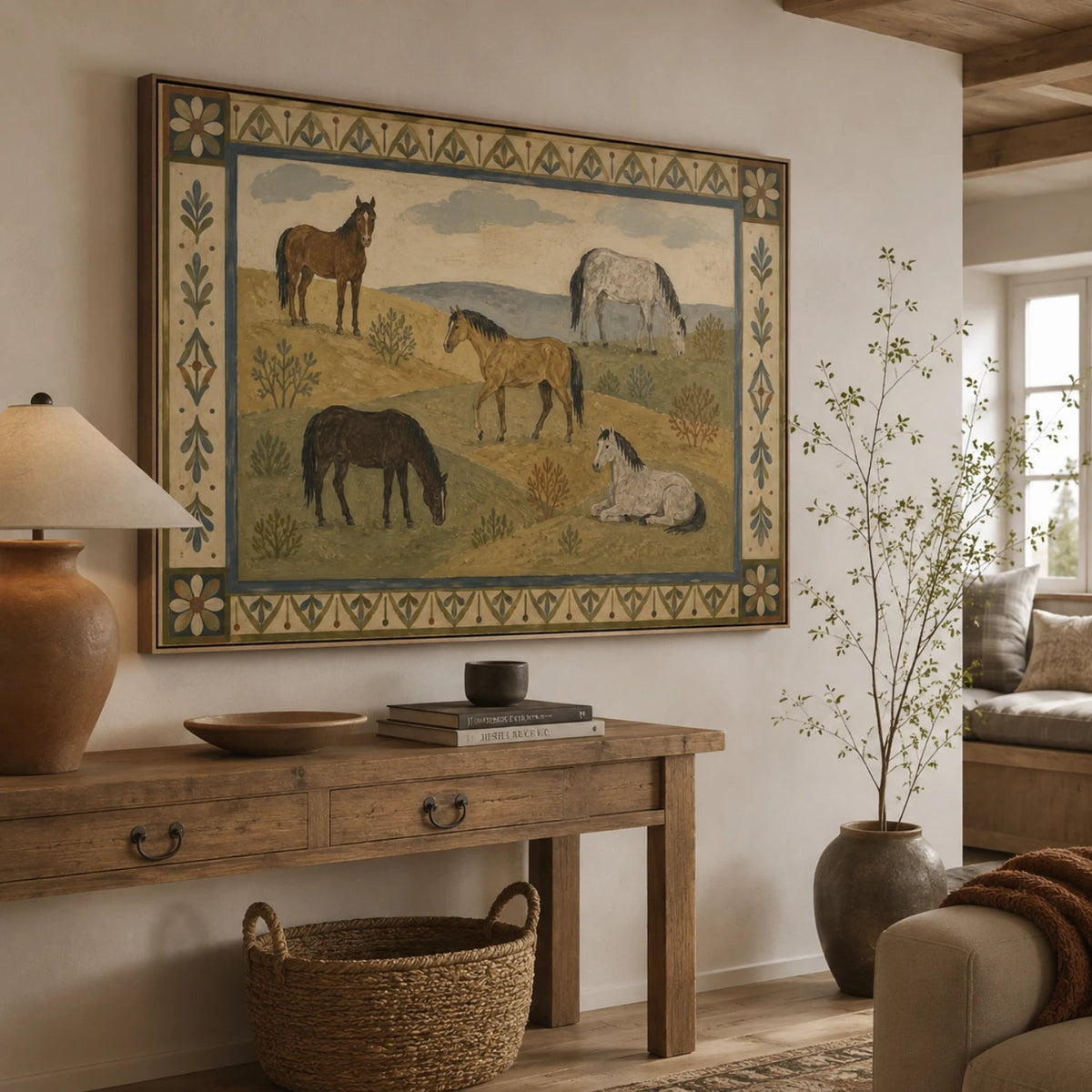 Vintage Americana Art | Pasture Reverie