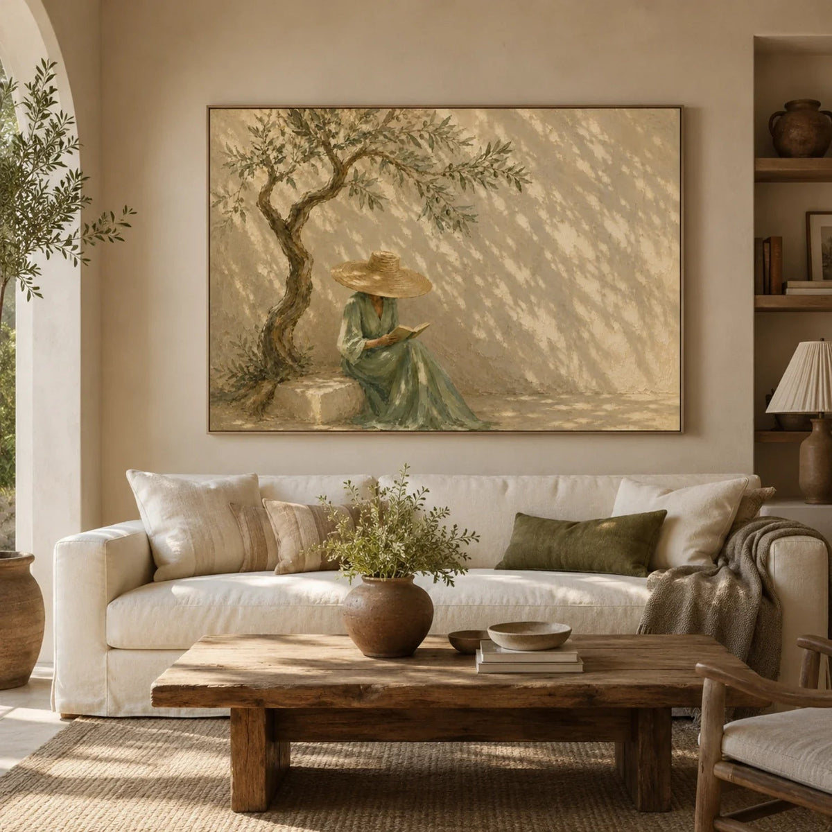 IMPRESSIONIST ART | Woman Under Olive Tree