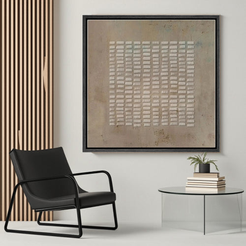 Textured Grid Block Wall Art