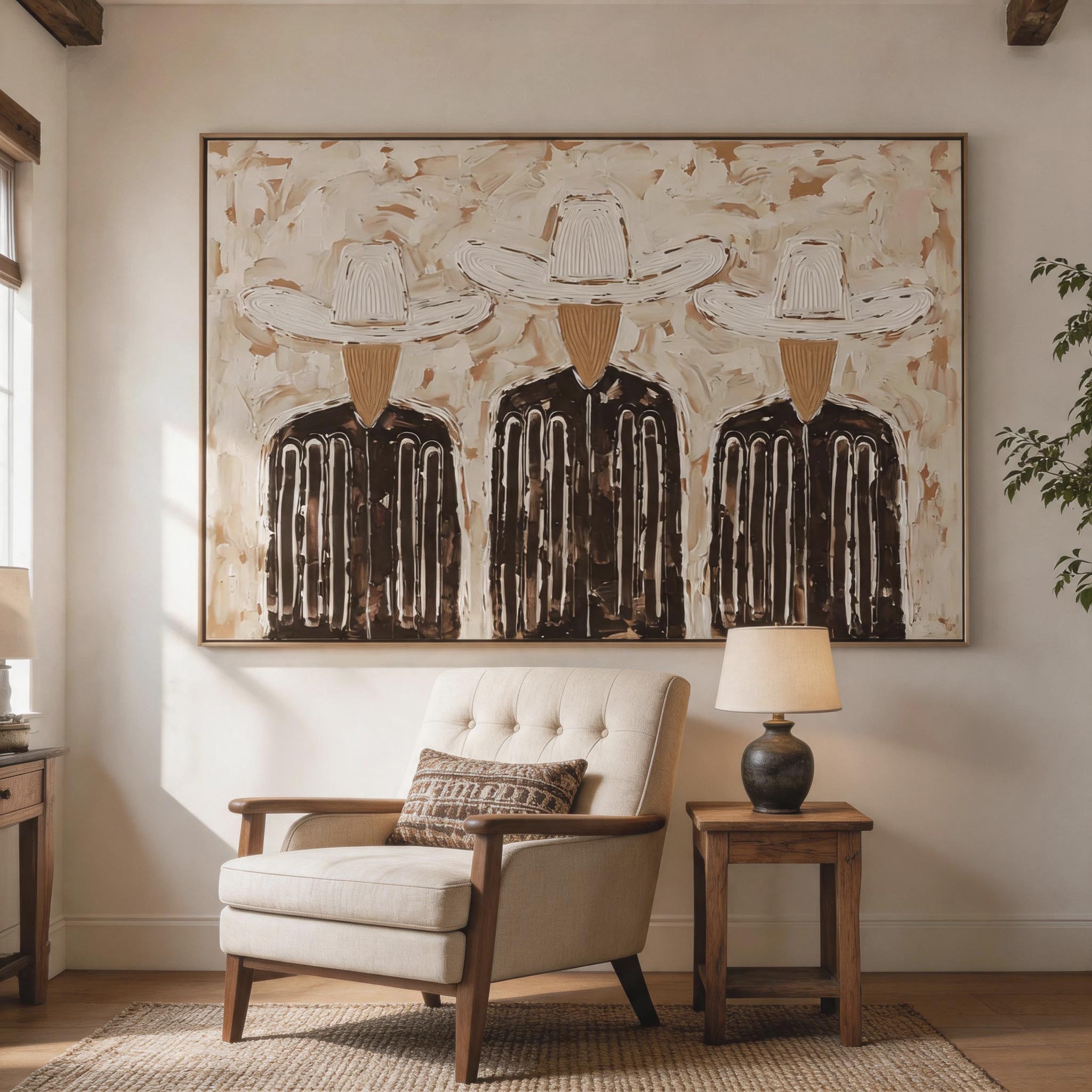 Three Riders | Vintage Americana Art