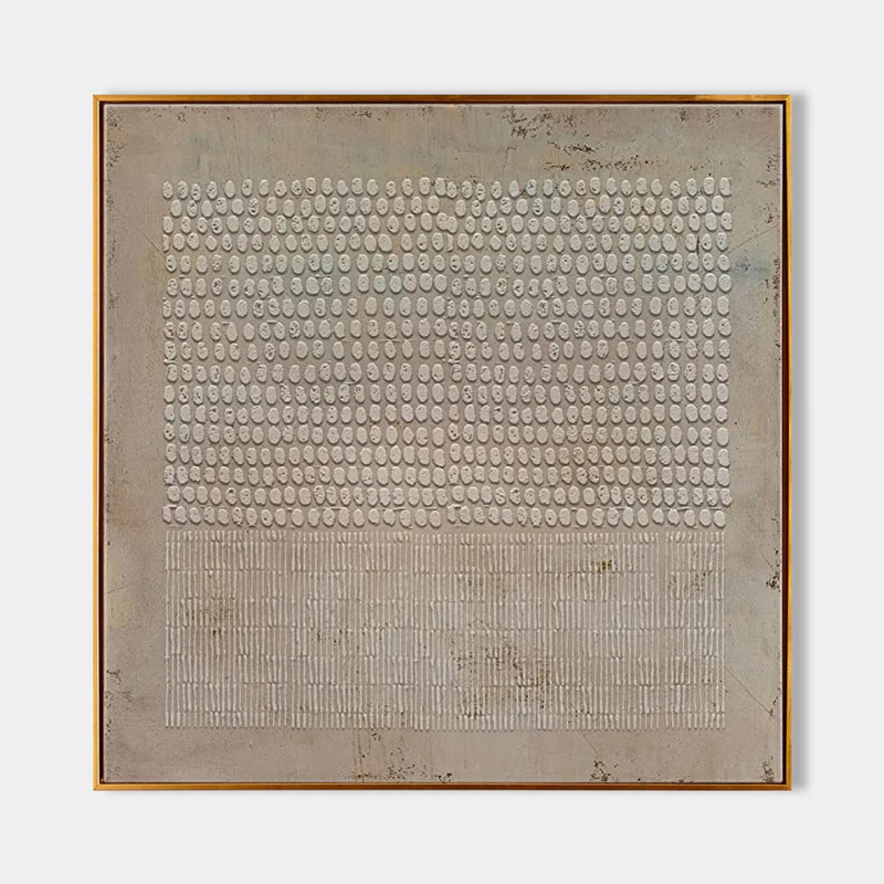 3D Textured Raised Circle Wall Art