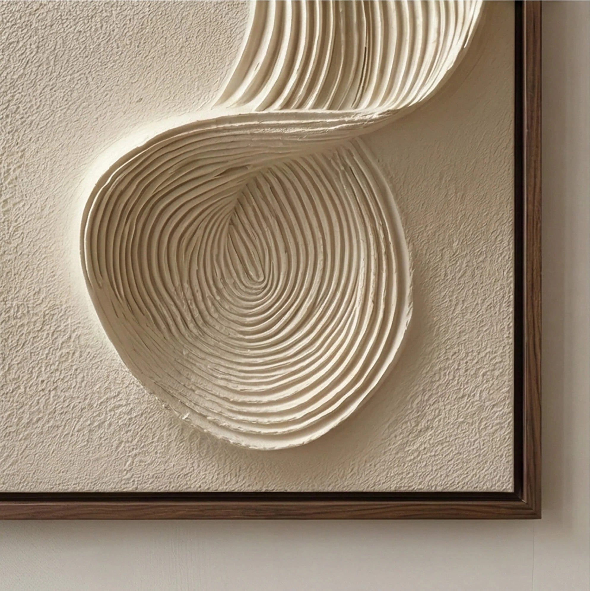 3D Sculptural Swirl Line Wall Art