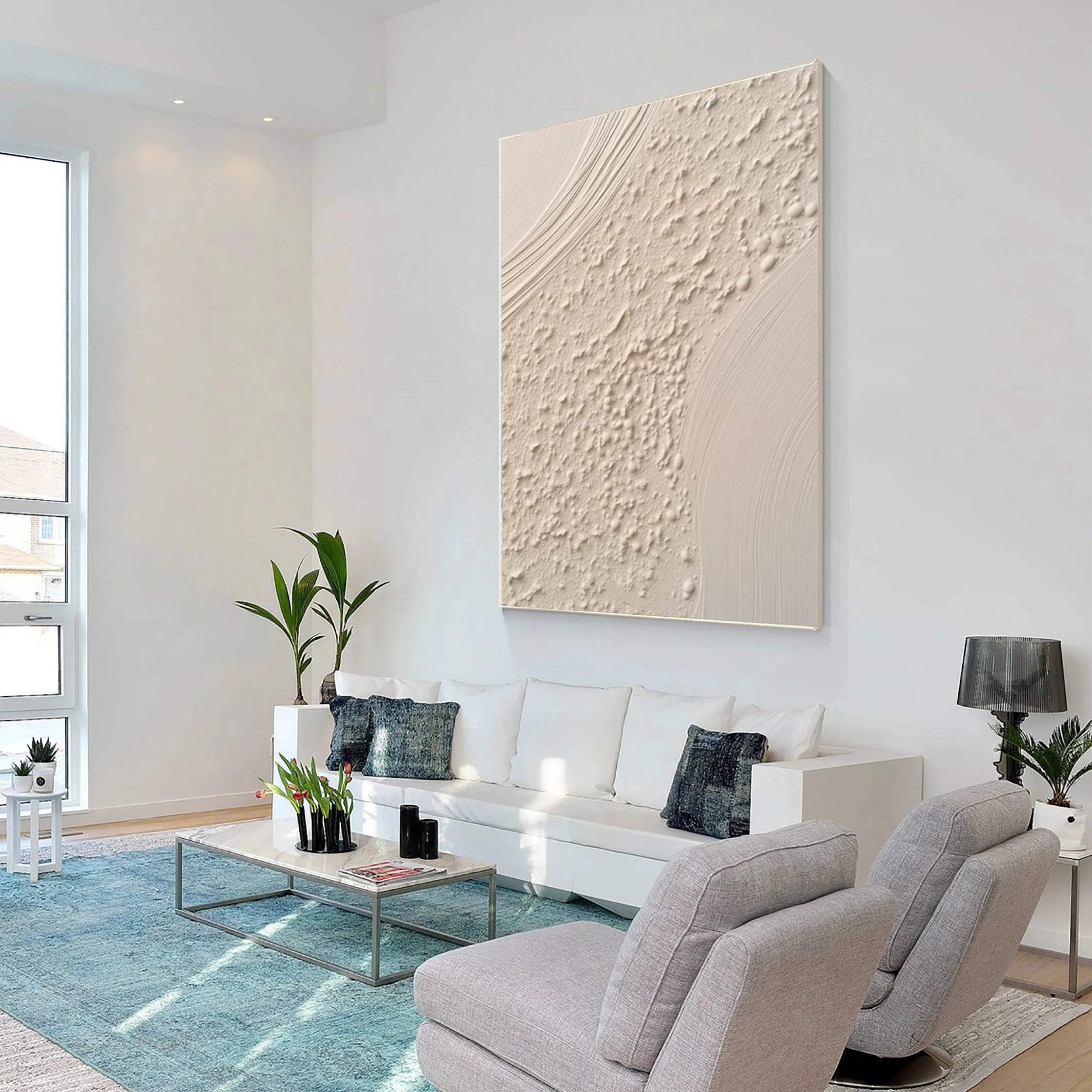 3D Textured Organic Cluster Wall Art