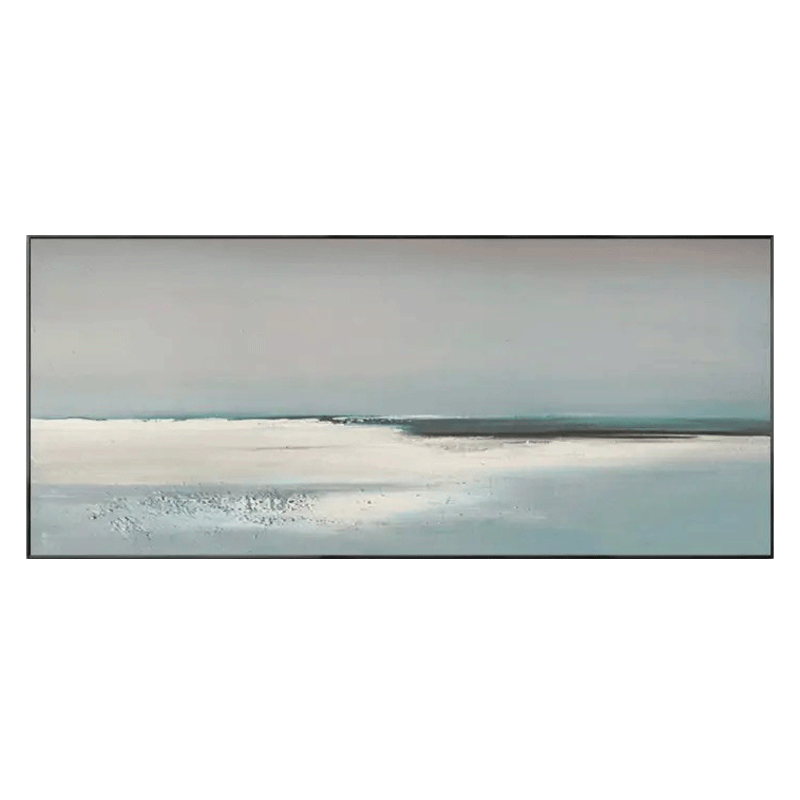 Minimalist Ocean Horizon Canvas Art