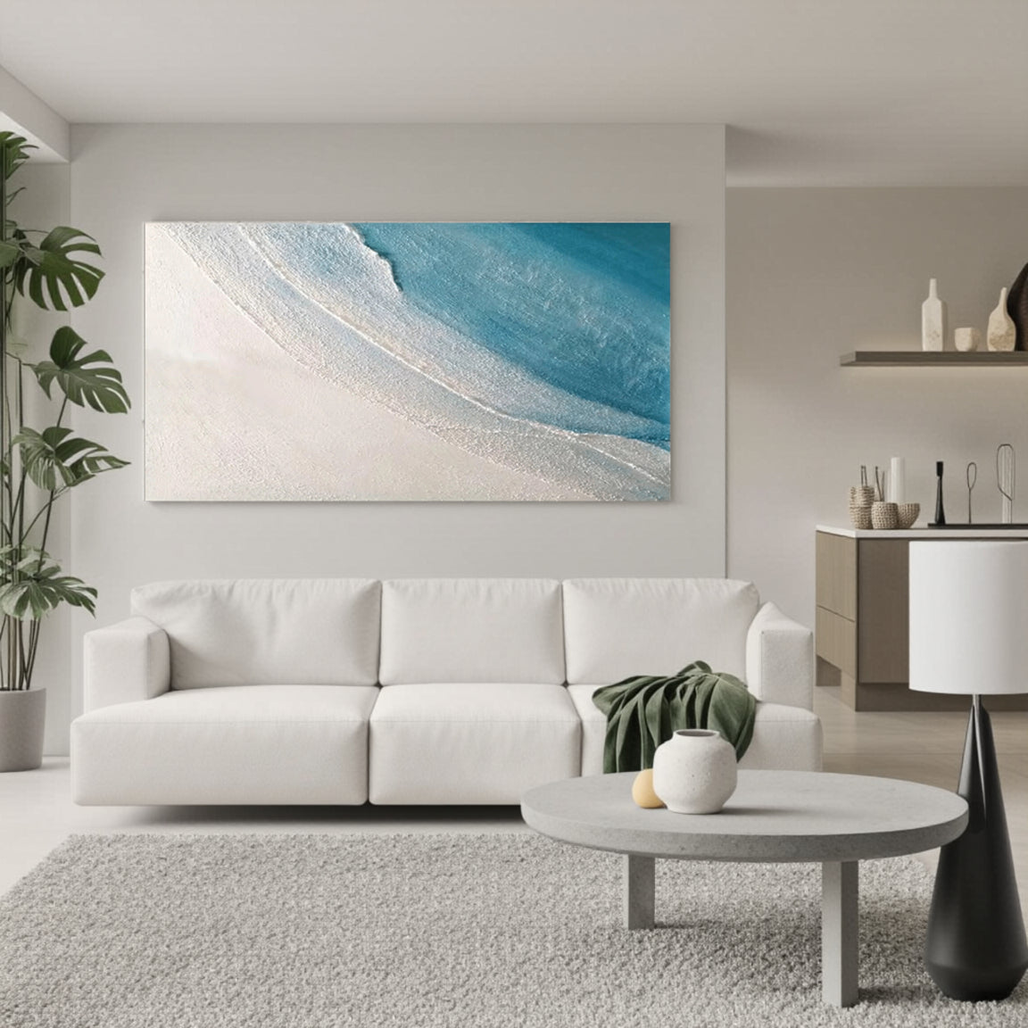 Striking Ocean Wave Canvas Art – Bold Coastal Wall Decor