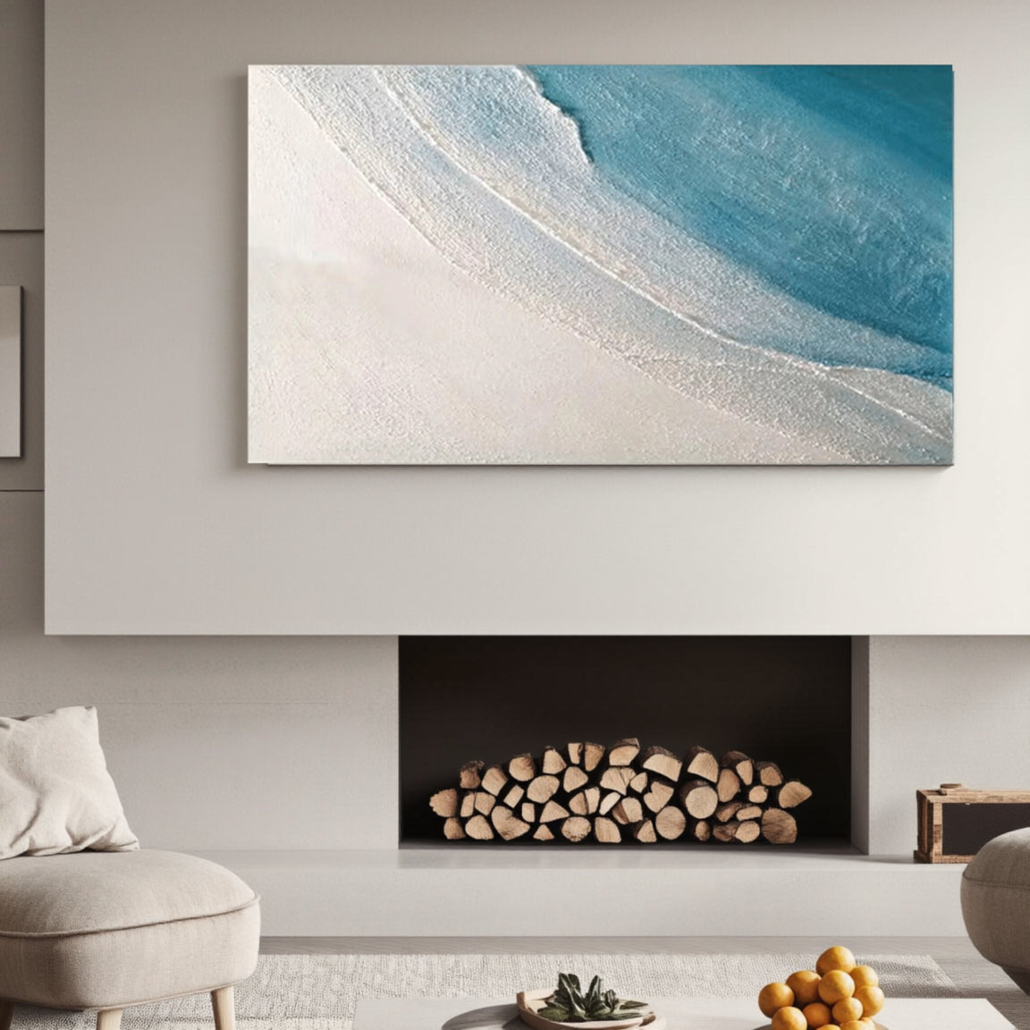 Striking Ocean Wave Canvas Art – Bold Coastal Wall Decor