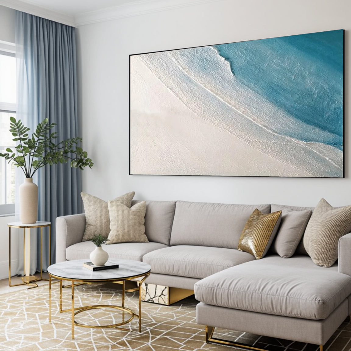 Striking Ocean Wave Canvas Art – Bold Coastal Wall Decor