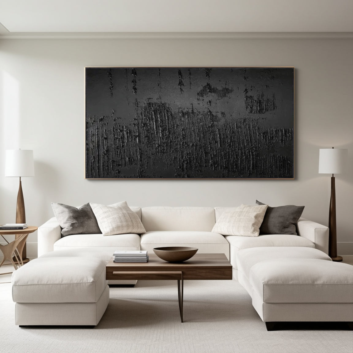 Glossy Vertical Line Wall Art