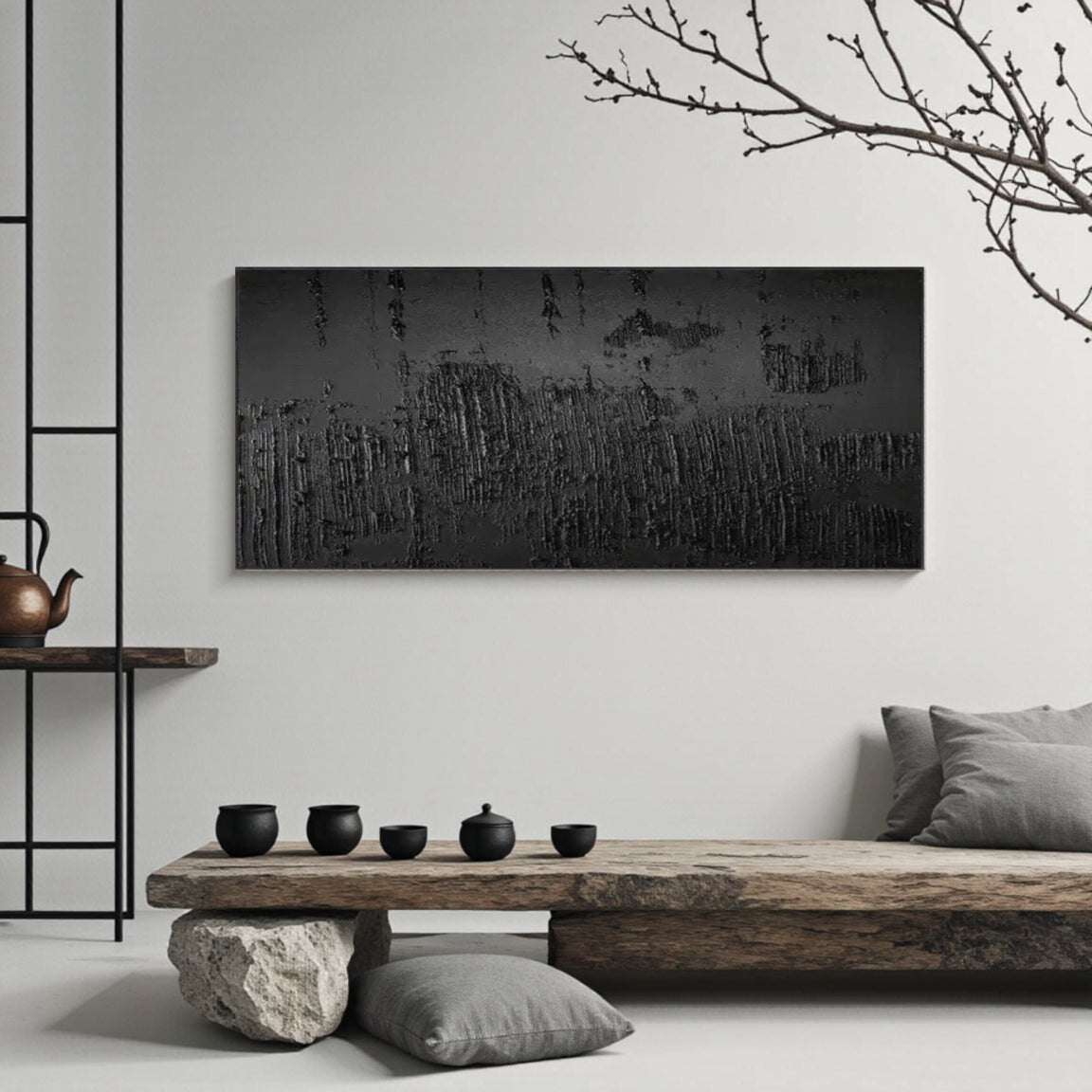 Glossy Vertical Line Wall Art
