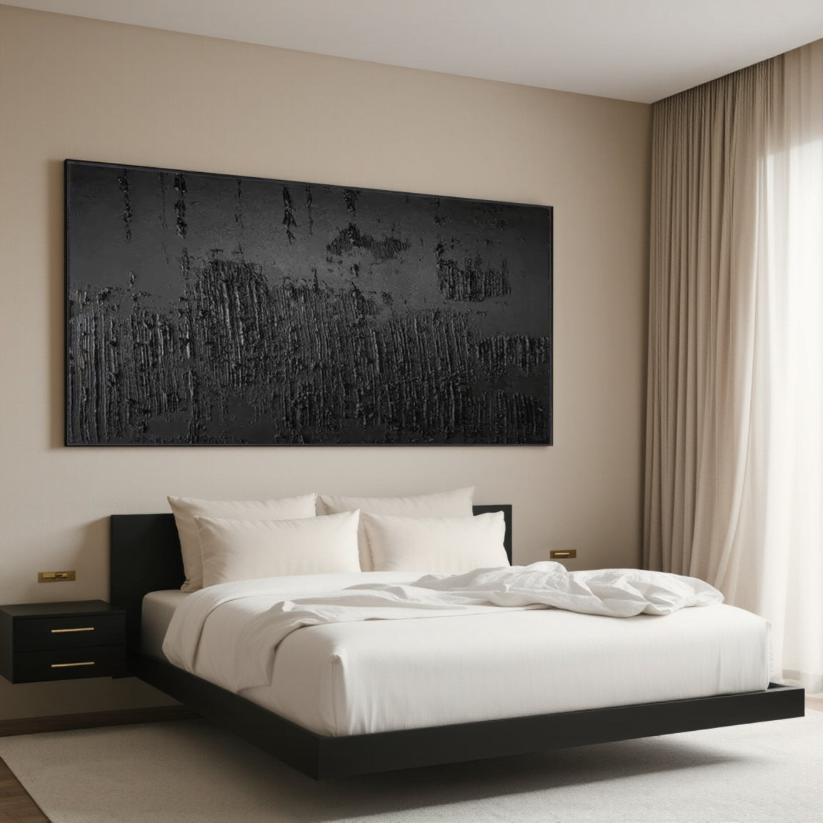 Glossy Vertical Line Wall Art