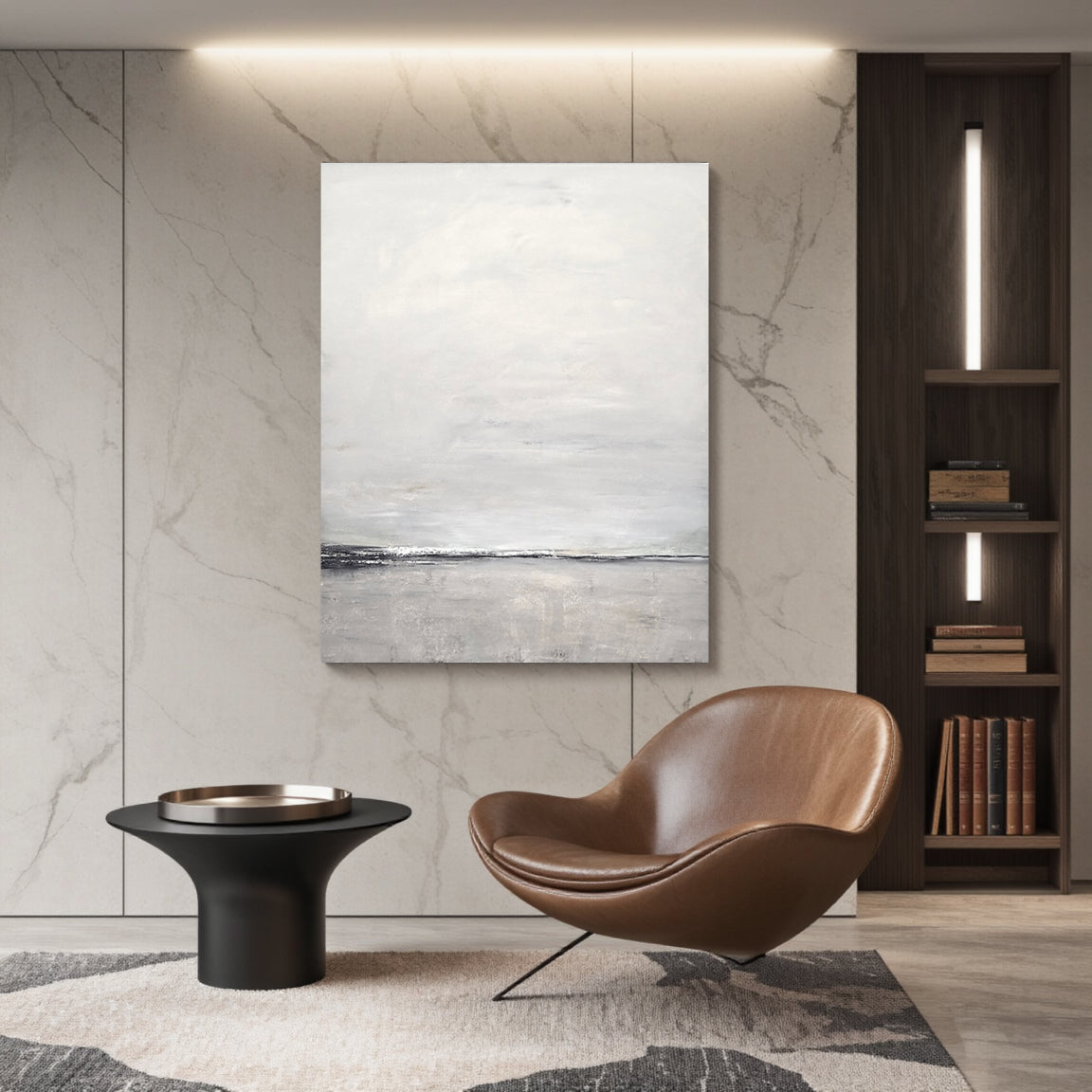 Minimalist Abstract Landscape Canvas Art