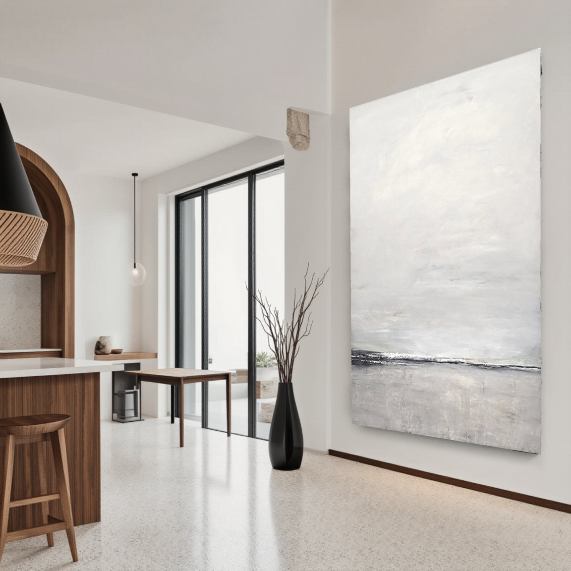 Minimalist Abstract Landscape Canvas Art