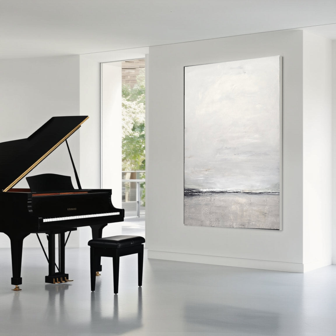 Minimalist Abstract Landscape Canvas Art