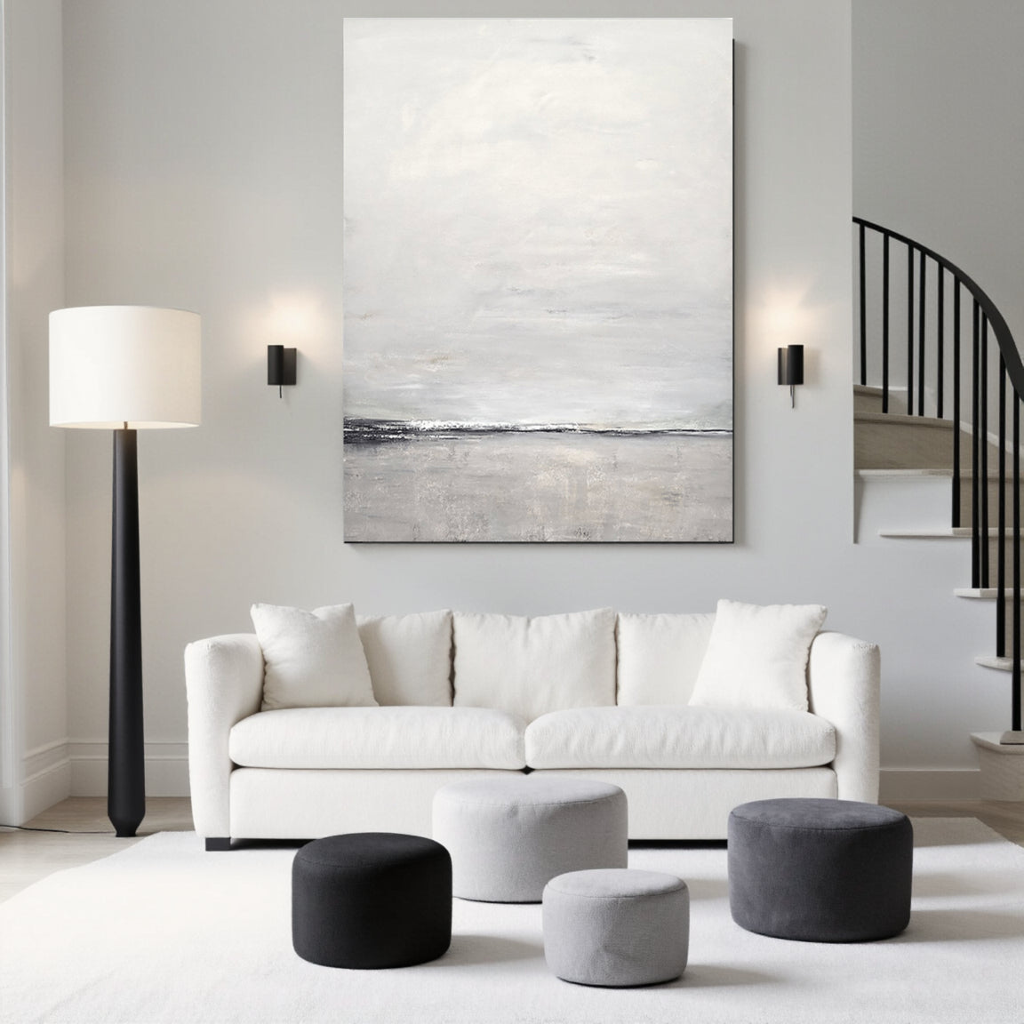 Minimalist Abstract Landscape Canvas Art
