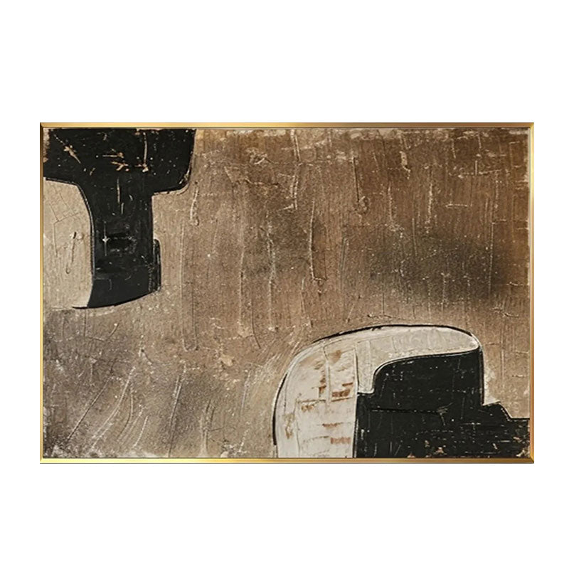 Textured Contrast Shape Wall Art