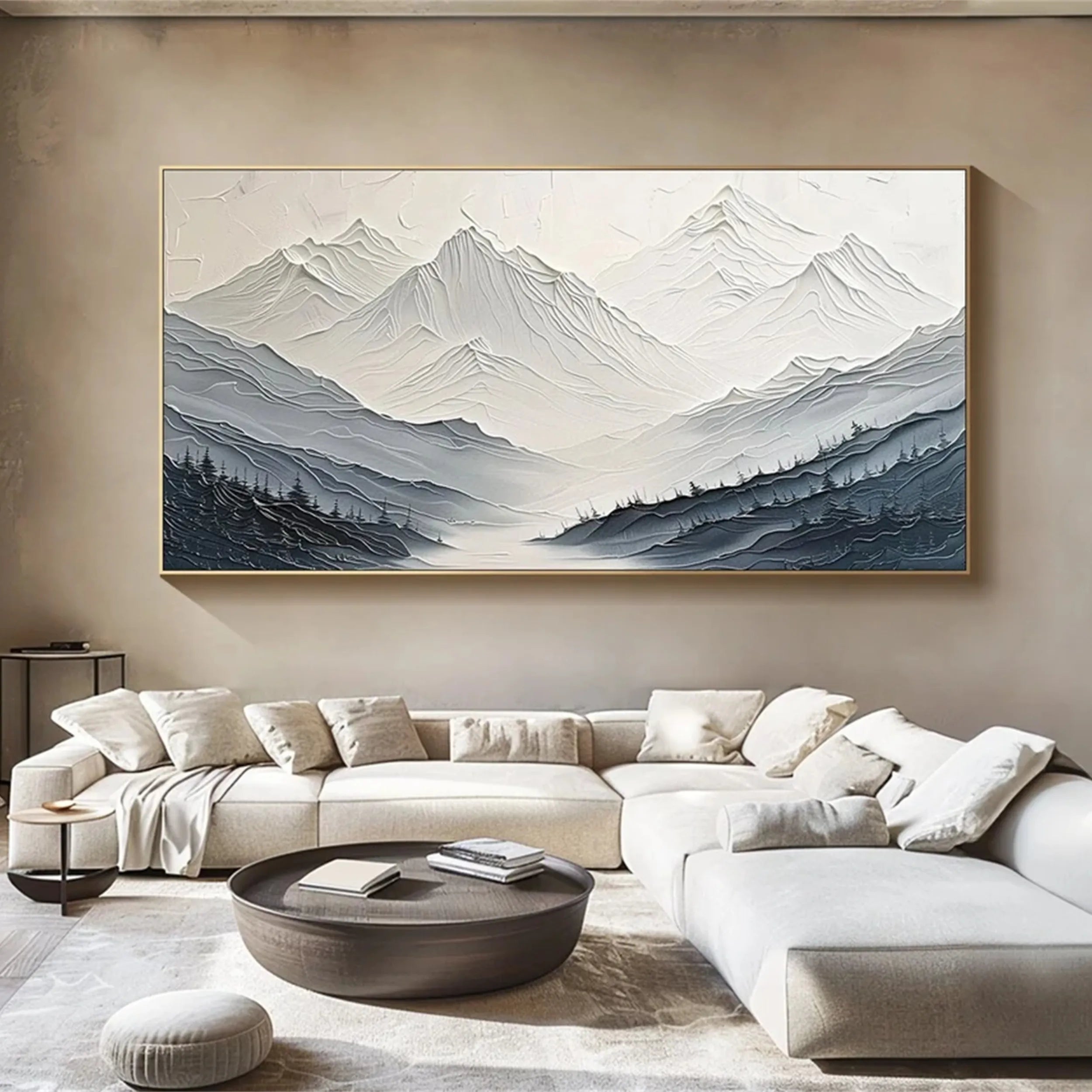 Sculptural Blue Ridge Panorama Wall Art