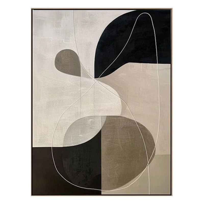 Textured Geometric Shapes Wall Art