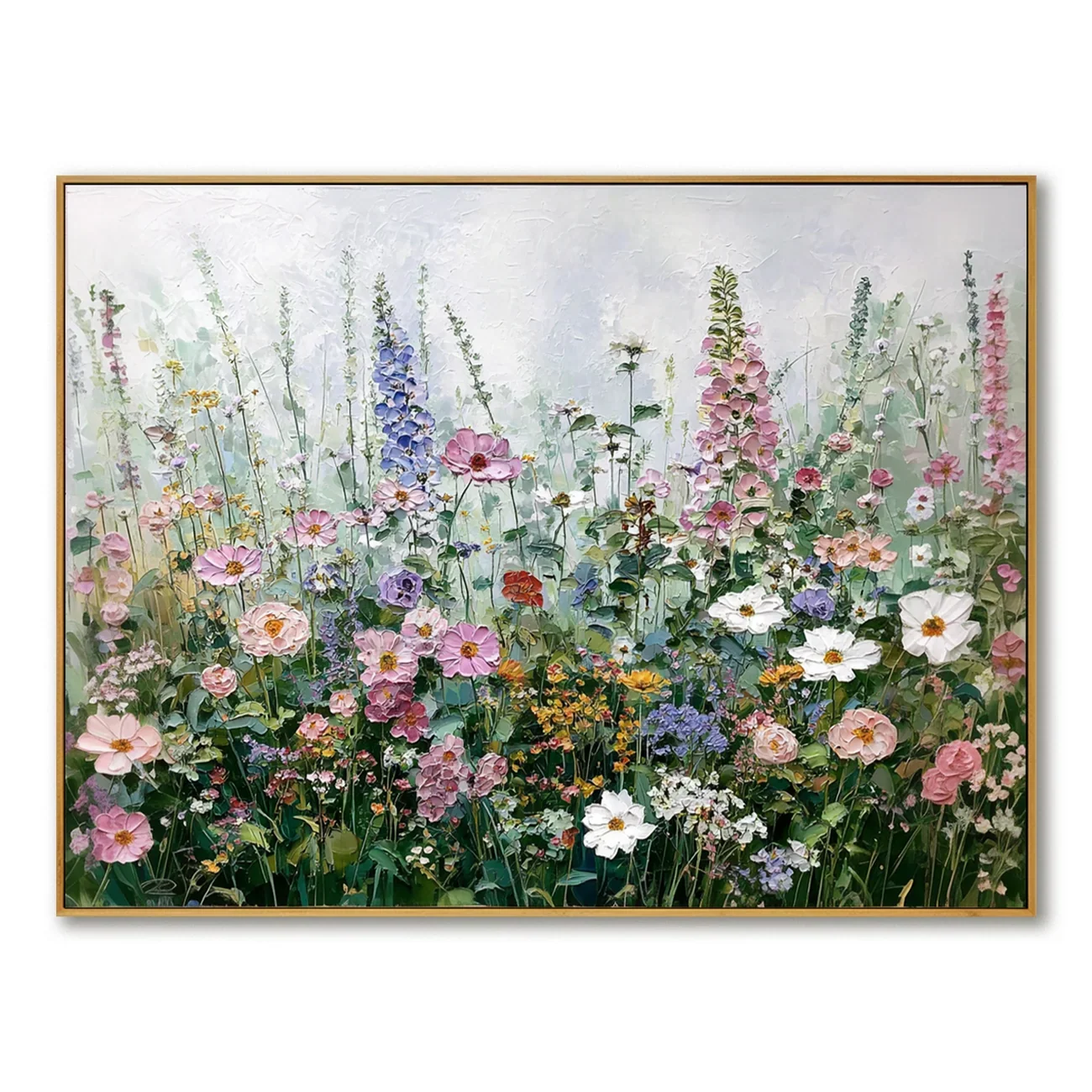 Impasto Wildflower Meadow Wall Art