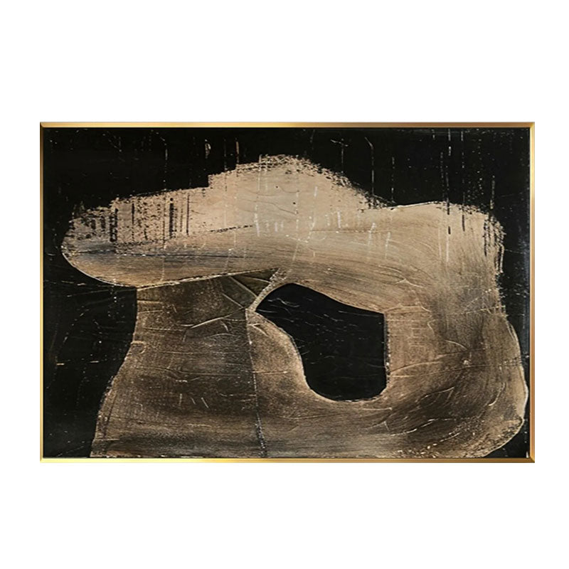 Textured Organic Silhouette Wall Art