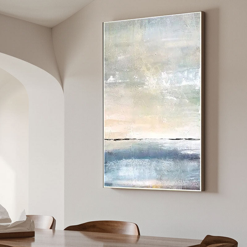 Textured Ocean Horizon Wall Art