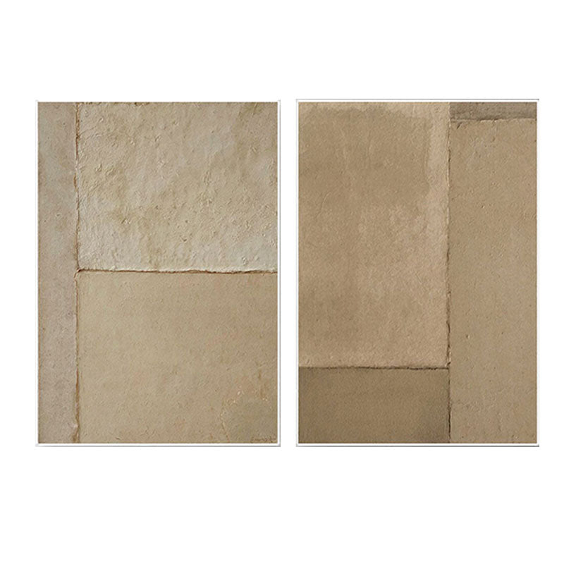 Textured Geometric Block Wall Art Set of 2