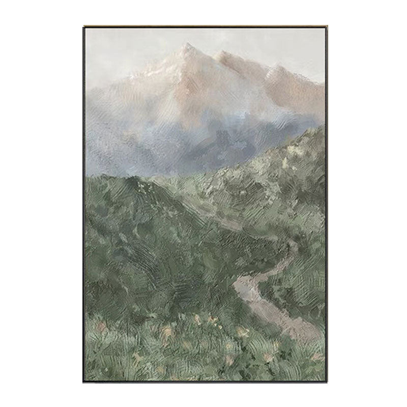 Misty Mountain Landscape Wall Art