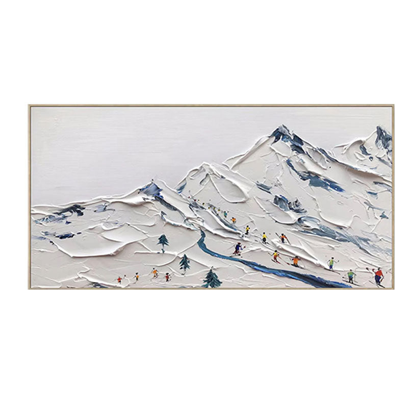 Textured Ski Slope Wall Art