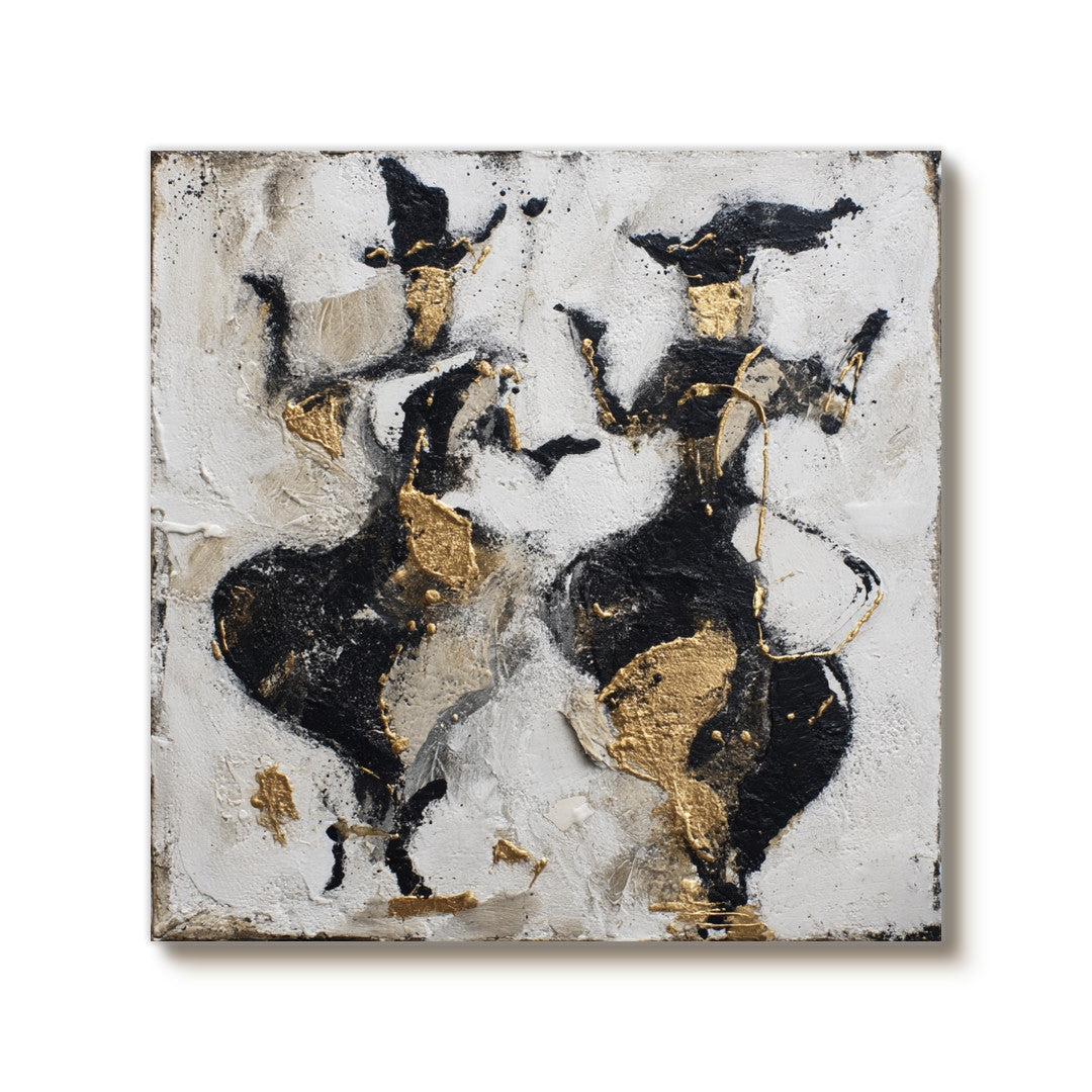 Golden Ritual Abstract Dance Celebration